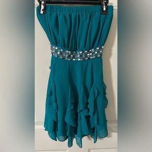 slim fit dress slacks Senora Halter Sequin Mini Dress Dark Green S main image 0